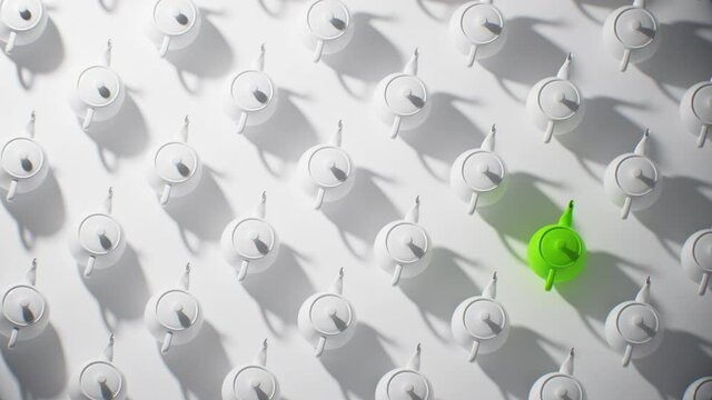 Abstract background for business presentation, teapods closeup stracture with unque element seamlees animation 
