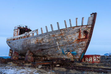 Old boat in Iceland