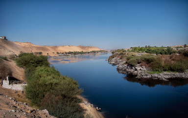 The main stream of the Nile after Aswan Dam