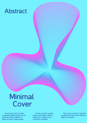 Modern design template. Creative background from abstract lines