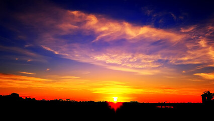 Obraz premium Amazing Sunrise at Moses Mountain