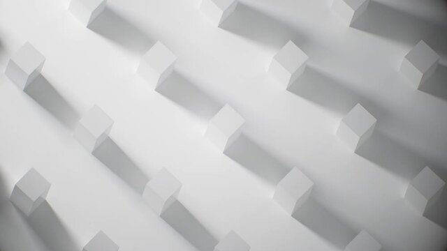 Abstract background for business presentation, Cubes closeup stracture with shadows seamlees animation 
