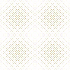 Golden vector minimalist seamless pattern. Subtle gold and white minimal geometric ornament, abstract floral background texture. Simple luxury ornate wallpapers with small flower silhouettes, dots