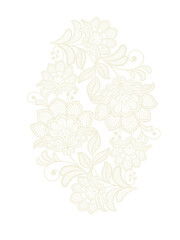 Template frame  design for invitation lace card.