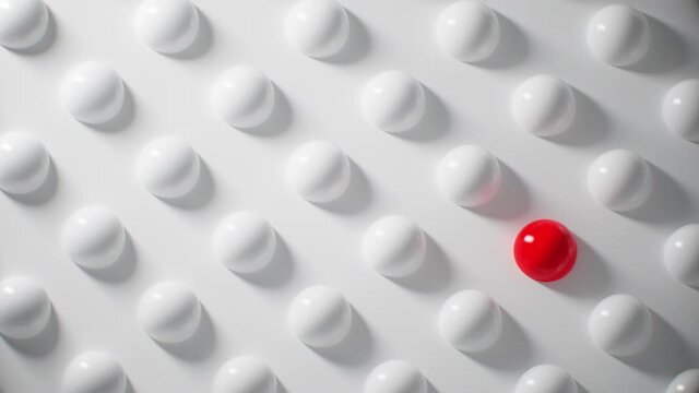 Abstract background for business presentation, spheres closeup stracture with unque element seamlees animation 
