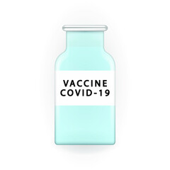 Coronavirus vaccine isolated on a white background . Coronavirus vaccine vector background . Vaccine and vaccination against coronavirus, COVID-19, virus, flu .