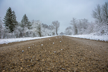 Winterliche Landschaft, Weg