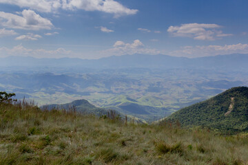 a huge view over a landscape in the interior of Sao Paulo 