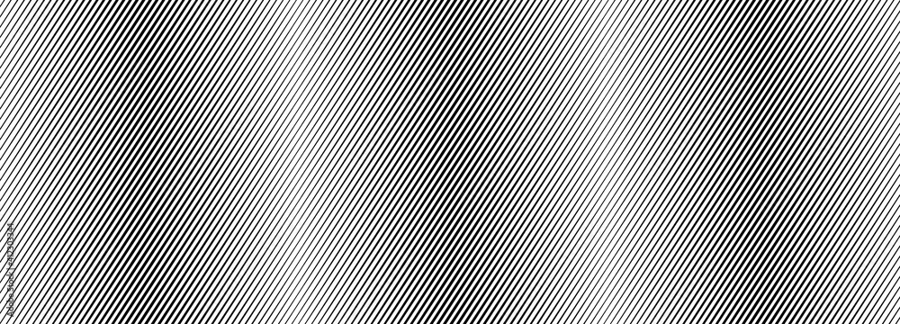 Poster Halftone. Comic wavy pattern. Abstract background of lines. Texture of black lines. Gradient background. Vector illustration.