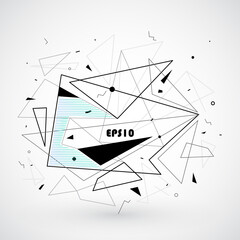 Vector, abstract geometric background
