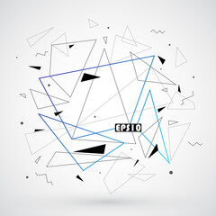 Vector, abstract geometric background
