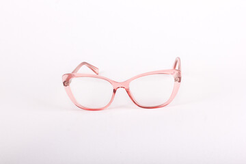 Optic glasses, pink acrylic frame