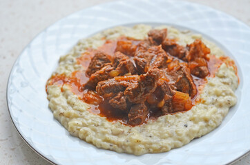 Hunkar Begendi is a traditional Turkish dish 