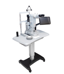 Ophthalmic equipment for diagnostics and vision correction. Isolated on white background