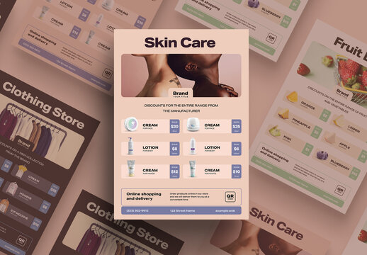Universal Flyer Layout for Advertising Various Products