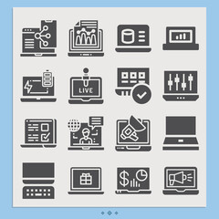 Simple set of 144 related filled icons.