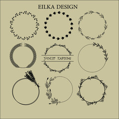 circle  bundle, circle frame eps, circle wreath eps, floral wreath eps, monogram wreath eps, floral circle eps, floral wreath eps
