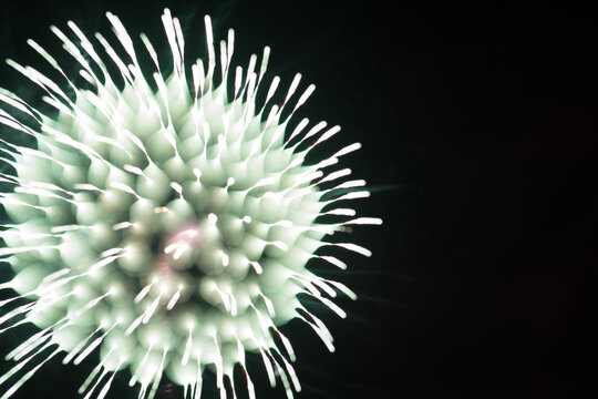 Blurred shape of a firework explosion