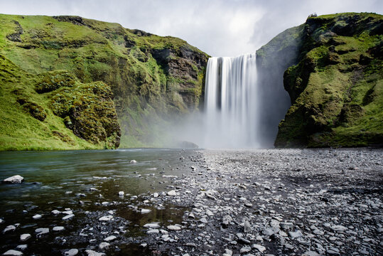 Icelandic waterfall Skogafoss