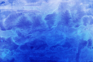 Cardboard blue abstract pattern texture close-up. Retro old paper background. Grunge concrete wall. Vintage blank wallpaper.