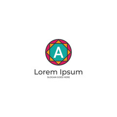 A letter monogram logo, Letter A icon vector