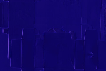 Cardboard purple abstract pattern texture close-up. Retro old paper background. Grunge concrete wall. Vintage blank wallpaper.