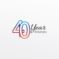 years anniversary celebration blue Colors Comical Design logotype. anniversary logo isolated on White background