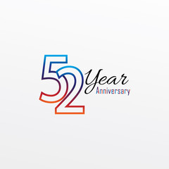 years anniversary celebration blue Colors Comical Design logotype. anniversary logo isolated on White background