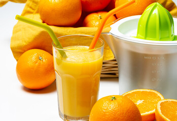 squeezer orange juice ready