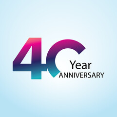 Year Anniversary Logo Vector Template Design Illustration