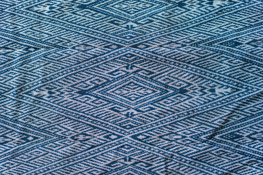 Traditional indigo fabrics