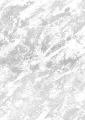 White ink and watercolor texture on white paper background. Gradient paint strokes and decalcomania effect. Hand-painted gouache abstract image. Mess on the canvas.