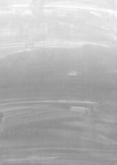 White ink and watercolor texture on white paper background. Gradient paint strokes and decalcomania effect. Hand-painted gouache abstract image. Mess on the canvas.