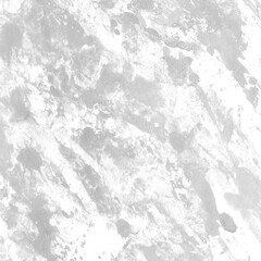 White ink and watercolor texture on white paper background. Gradient paint strokes and decalcomania effect. Hand-painted gouache abstract image. Mess on the canvas.