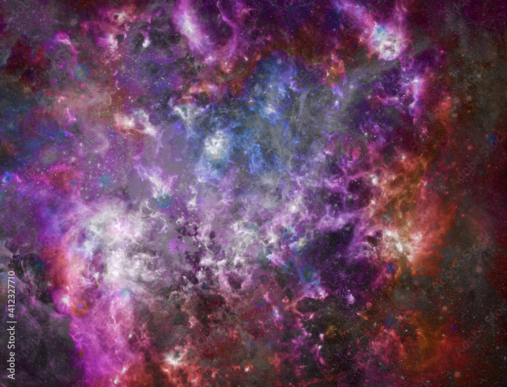 Canvas Prints Colorful endless space