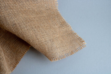 Burlap pattern, bag fabric background.Natural burlap background