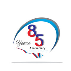 anniversary celebration logotype green and red colored. seventy eight years birthday logo on white background.