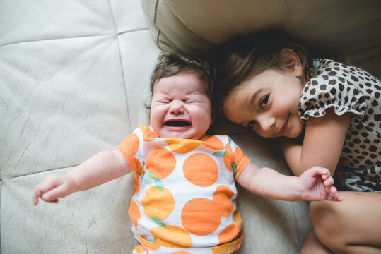 The funny faces of children