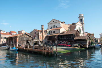 Fototapeta na wymiar Characteristic view of the city of Venice, Italy, Europe