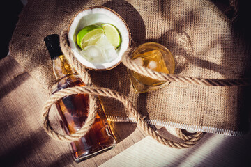piatsy vintage rum in the hold of coral