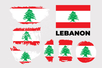 Flag of Lebanon. Template for award design, an official document