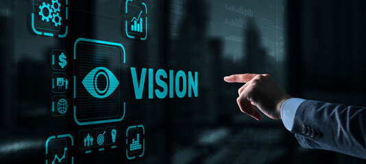 Vision Direction Future Business Inspiration Motivation Concept.