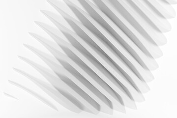 Beveled lattice structure. Abstract concept of future interiors.