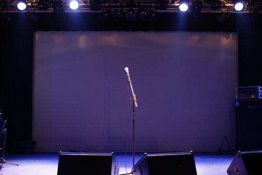 Empty dark scene
