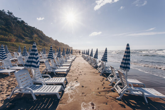 On the beach