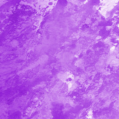 Purple ink and watercolor texture on white paper background. Gradient paint strokes and decalcomania effect. Hand-painted gouache abstract image. Mess on the canvas.