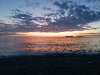 Fototapeta na wymiar Milazzo's sunset