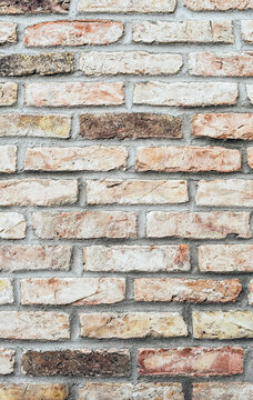 Brick wall background, close up