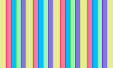 Obraz premium Modern geometric abstract pastel paper banner cover design with pink, purple, yellow, green, blue triangles shapes on texture background for card, flyer, invitation, banner, party, print advertising