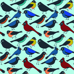 bird silluet pattern git cover funny background